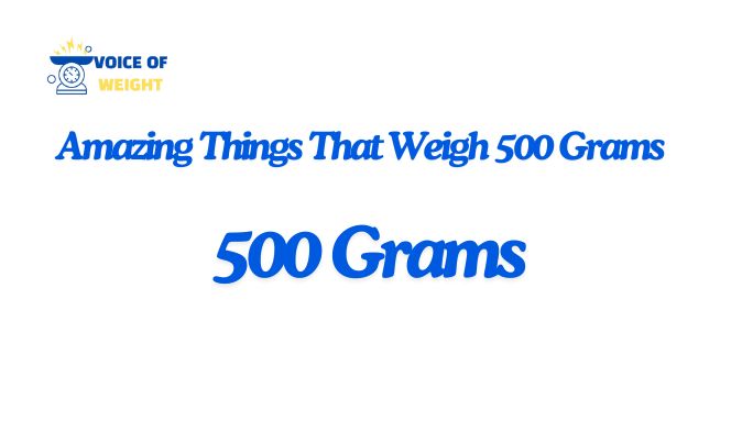 Things That Weigh 500 Grams