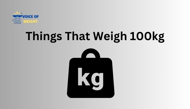 Things That Weigh 100kg